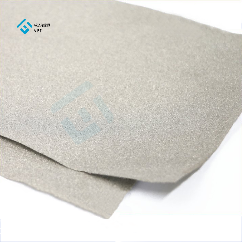 Effektiv varmeabsorberende titanium filt